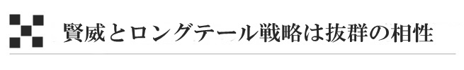 賢威とロングテール戦略は抜群の相性