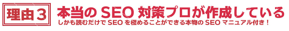 本当のSEO対策プロが作成している